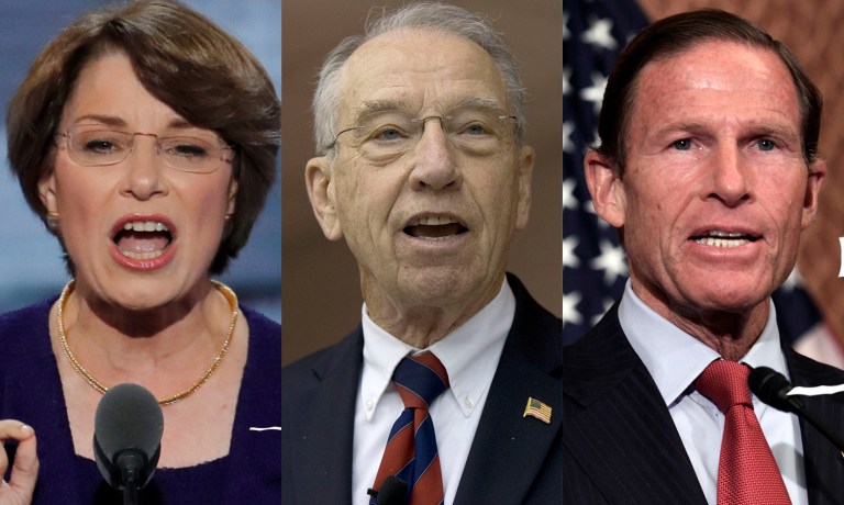 The letter from Sens. Amy Klobuchar, D-Minn., Chuck Grassley, R-Iowa, and Richard Blumenthal, D-Conn., also delves into the impact on other healthcare programs. (AP Photos)