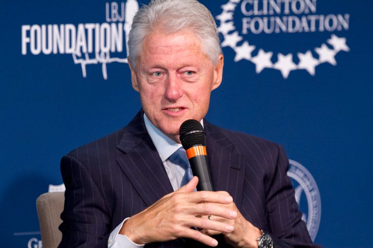 Former President Bill Clinton at the Presidential Leadership Scholars Program Launch, Sept. 8 at The Newseum in Washington. (AP Photo/Jacquelyn Martin)