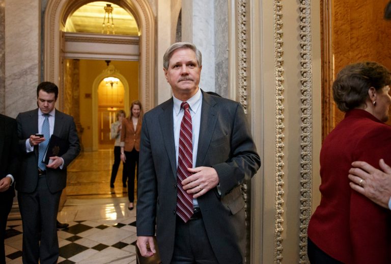 JohnÂ HoevenÂ argued the ban is hurting U.S. companies by forcing them to compete with one hand tied behind their back.Â (AP Photo/J. Scott Applewhite)