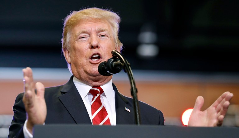 After President Trump's campaign-style speech in Arizona this week, Democrats are still balking at his call to build a border wall. Like it or not, the numbers are firmly on Trump's side. (AP Photo/Alex Brandon)