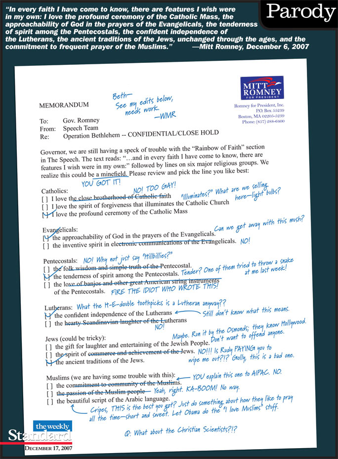 Mitt’s Notes on Religion