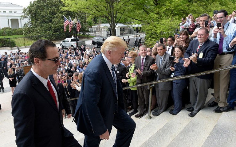The plan is expected to hit turbulence on Capitol Hill as projections that it could explode the federal deficit emerge. (AP Photo/Susan Walsh)