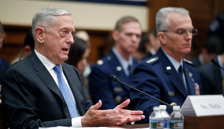 When Rep. Walter Jones, R-N.C., asked Defense Secretary Jim Mattis (pictured left) about Afghanistan, he said, 