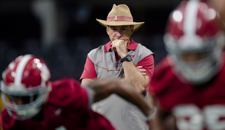 While I'm not a huge football fan, I am a fan of Alabama's nuclear ballistic missile submarine namesake, the USS Alabama. (Albert Cesare/The Montgomery Advertiser via AP)