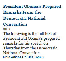 New York Times: ‘President Bill Obama’