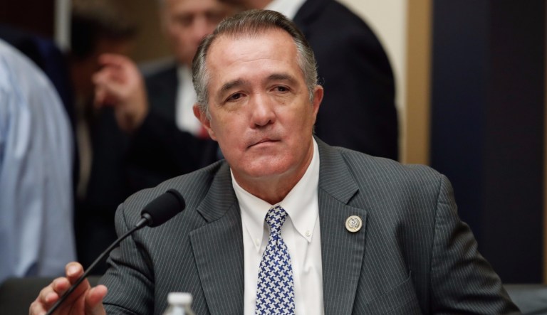 Rep. Trent Franks, R-Ariz., has said he never physically intimidated, coerced, or attempted to have any sexual contact with any member of his congressional staff, despite reports to the otherwise. (AP Photo/Carolyn Kaster)