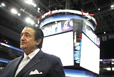 Ted Leonsis, chairman and CEO of newly created Monumental Sports and Entertainment speaks with reporters at the Verizon Center following his annoucement that he and his partners have purchased the NBA Washington Wizards franchise and the Verizon center in Washington, Thursday, June 10, 2010.(AP Photo/Cliff Owen)