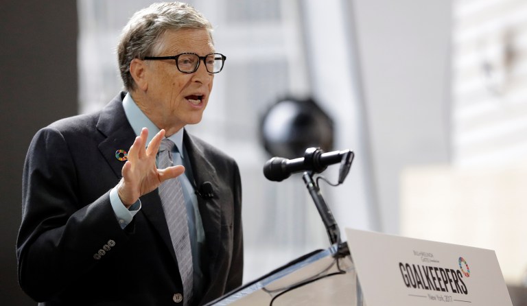 Gates is now in the process of lobbying Congress to reinstate the money, particularly global health funding, which was cut by about a quarter to $6.5 billion for 2018. (AP Photo/Julio Cortez)