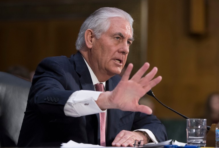 Secretary of State-designate Rex Tillerson doesn't plan to discourage President-elect Trump from tweeting about foreign policy matters. (AP Photo/J. Scott Applewhite)