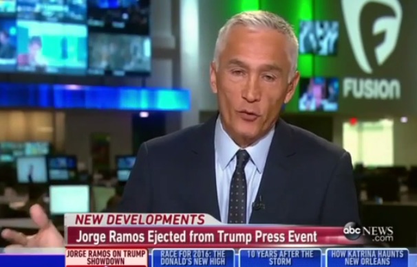 Mainstream Scream: Trump antagonist Jorge Ramos thinks he’s Murrow, Cronkite
