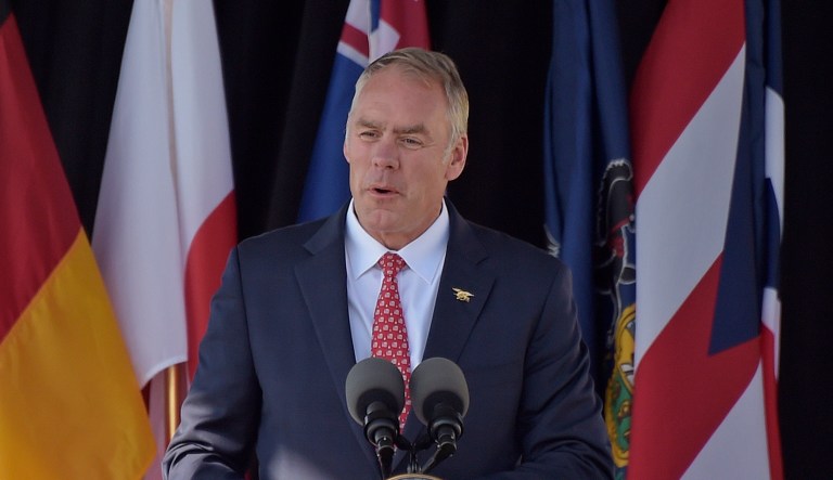 Interior Secretary Ryan Zinke on Friday said that for most of his flights, 