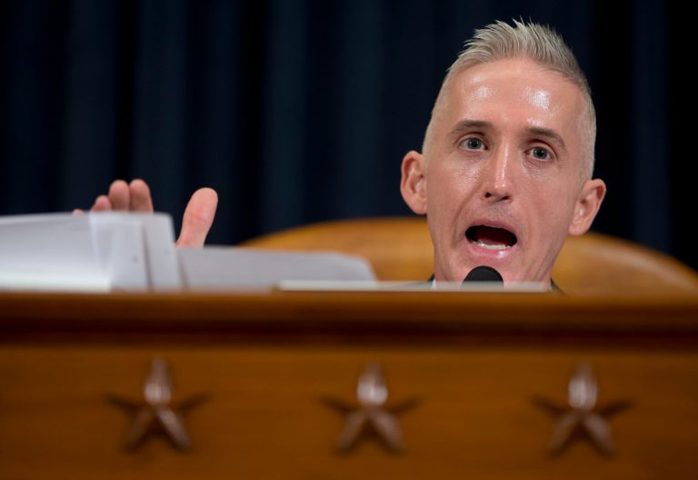 Gowdy tore into Democrats at the Benghazi hearing for complaining about the $5 million price tag Thursday. (AP Photo/Evan Vucci)