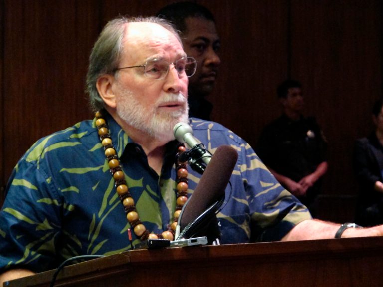 Hawaii Gov. Neil Abercrombie's nominee to the Office of Environmental Quality Control, Genevieve Salmonson, was unlikely to be confirmed by the state Senate, the Honolulu Star-Advertiser reported Tuesday. (AP Photo/Oskar Garcia)