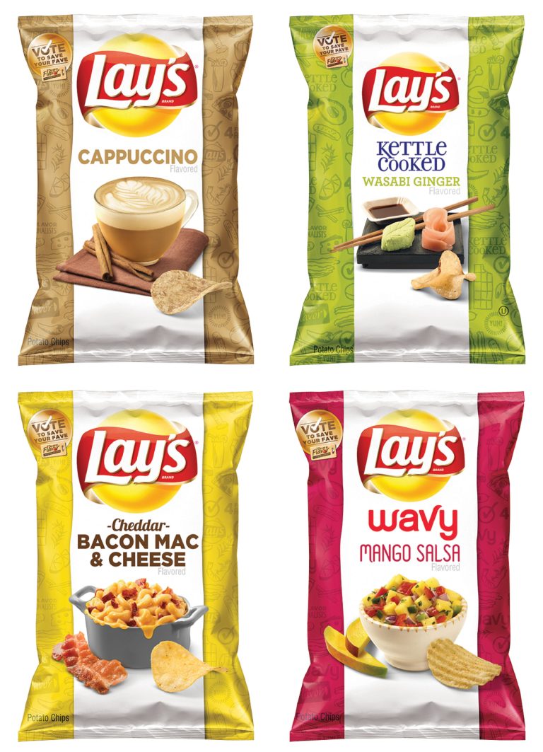FILE - This combination file photo made from images provided by Frito-Lay shows the four finalists for its second annual 