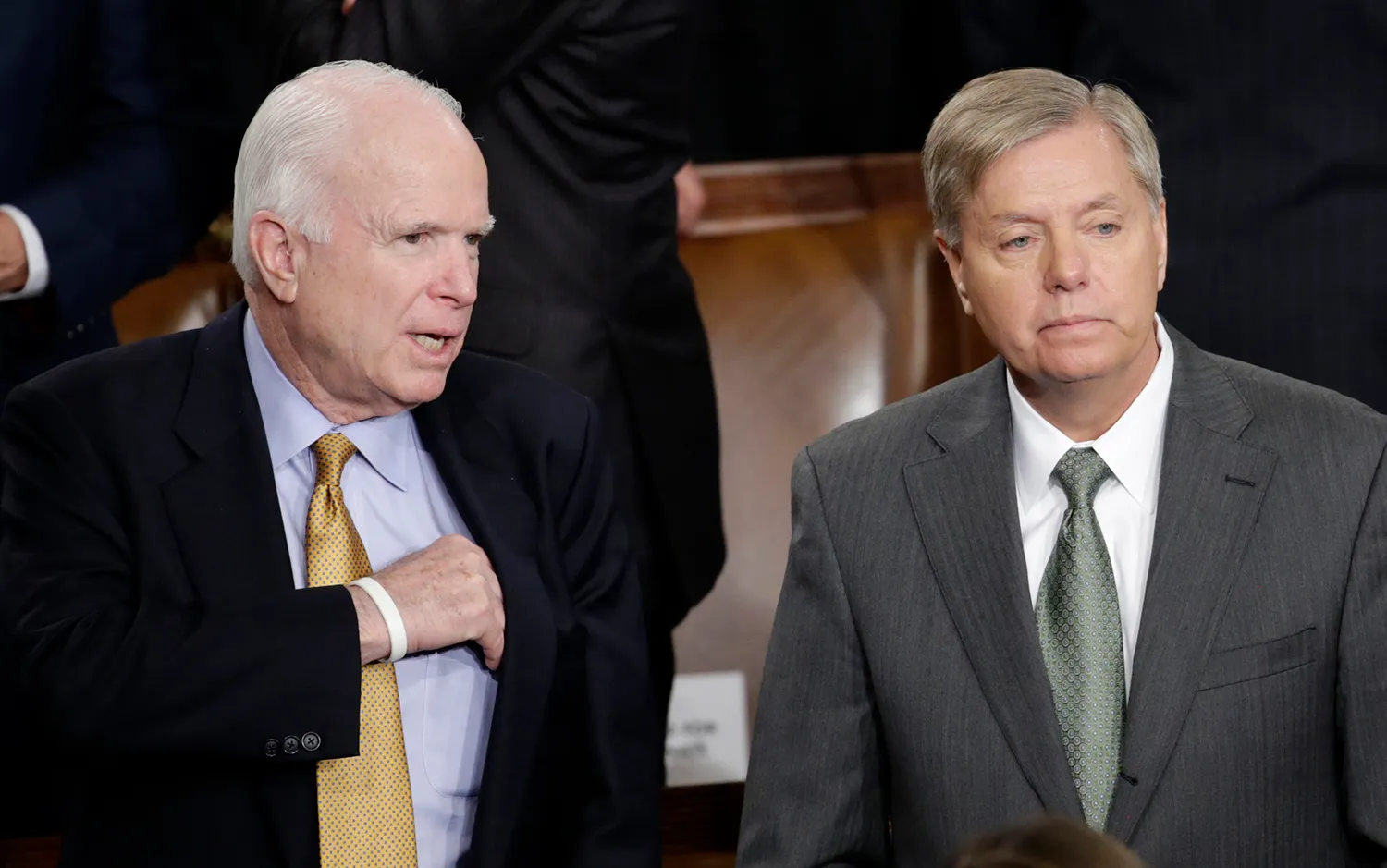 Senators split on Trump authority to strike Syria