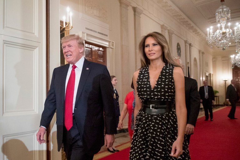 President Trump is traveling to Israel, Italy and Saudi Arabia before he attends the NATO G-7 meetings in Brussels at the end of May. (AP Photo/Andrew Harnik)