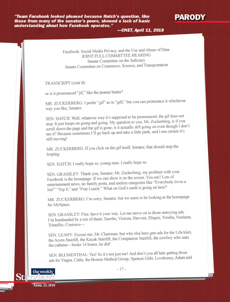 Facebook on the Hill