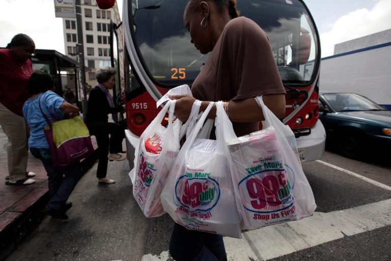 Key California legislators have reached an agreement that could lead to a statewide ban on carry-out plastic bags at supermarkets, liquor stores and pharmacies by 2016, officials said Thursday. (AP Photo/Jae C. Hong)