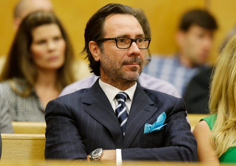 Tedd Wetherbee, who wants to open a marijuana store in the Tacoma suburb of Fife, Wash., listens during a hearing in Pierce County Superior Court, Friday, Aug. 29, 2014, in Tacoma, Wash. Wetherbee is seeking to strike down Fife's ban on marijuana businesses, even though such enterprises are now allowed by state law. (AP Photo/Ted S. Warren)