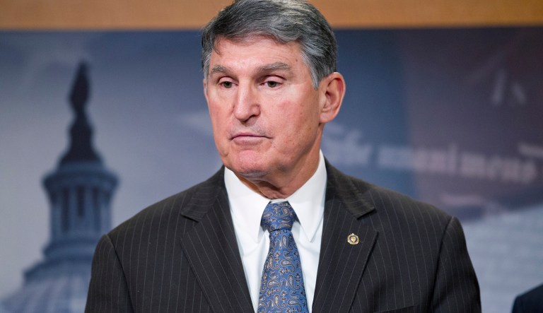 The West Virginia Democrat asked President Trump to withdraw his nomination for Rep. Tom Marino as head of the Office of National Drug Control Policy. (AP Photo/Alex Brandon)