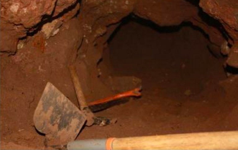 Law enforcement officers discovered an 80-foot-long tunnel in Nogales, Ariz. (U.S. Customs and Border Protection)