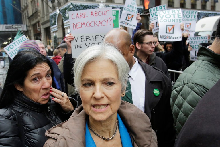 Jill Stein, the presidential Green Party candidate, is asking the Justice Department to investigate the 