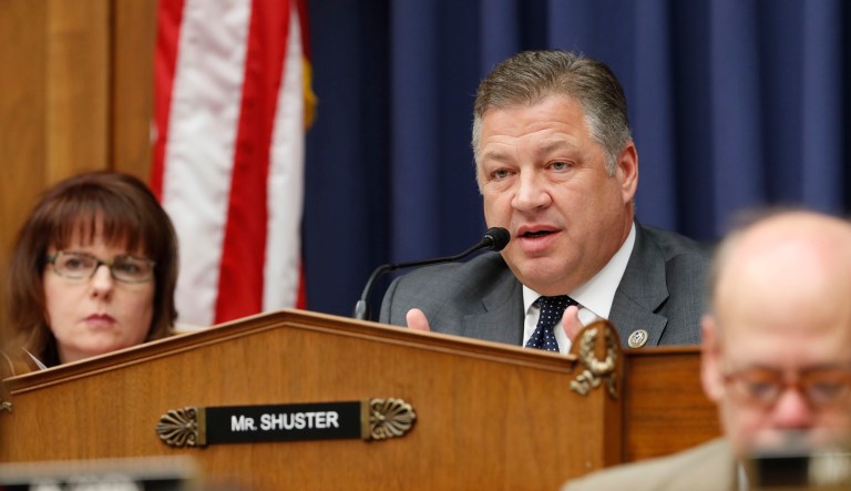 Rep. Bill Shuster, R-Pa., shot back against the American Conservative Union Foundation after the group came out against the lawmaker's plan to privatize air traffic control. (AP Photo/Pablo Martinez Monsivais)