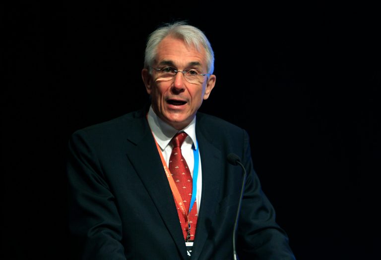 Chief Executive and Director General of the International Air Transport Association (IATA) Tony Tyler speaks during the IATA Ops Conference in Kuala Lumpur, Malaysia, Tuesday, April 1, 2014. (AP Photo/Lai Seng Sin)