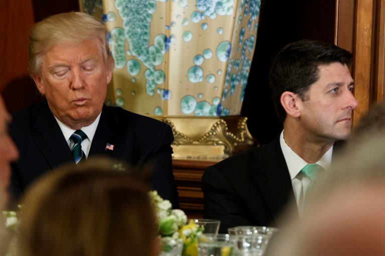 The Obamacare train wreck was a failure for President Trump and a disaster for House Republicans. (AP Photo/Evan Vucci)