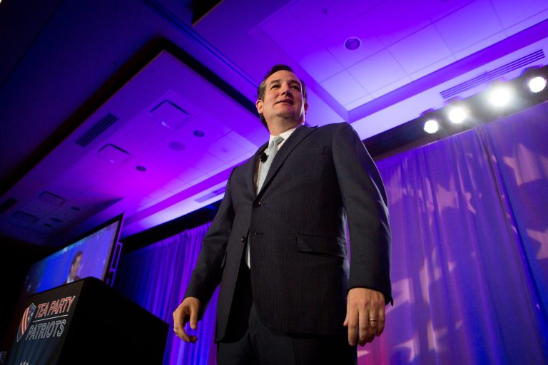 Sen. Ted Cruz, R-Texas, spoke at the Tea Party five-year anniversary event, at the Hyatt Regency hotel in Washington on Thursday, February 27th, 2014.