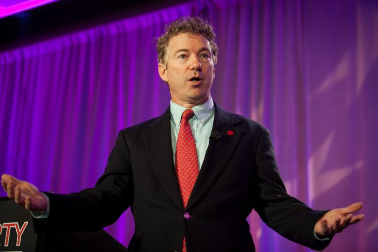 Senator Rand Paul, R-KY, spoke at the Tea Party 5 year Anniversary event, at the Hyatt Regency hotel in Washington on Thursday, February 27th, 2014