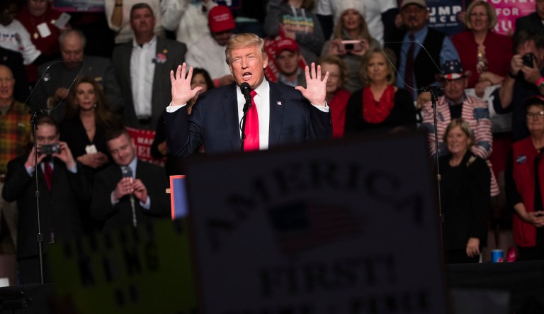 President Trump repeatedly invoked former Navy sailor Kristian Saucier during the 2016 campaign after he was sentenced to one year in prison for taking pictures inside a nuclear submarine, arguing Saucier was 