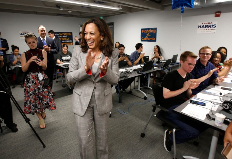 Regulator stepped in after Kamala Harris refused to extend an assault weapons exemption for nuclear plants. (AP Photo/Rich Pedroncelli, File)