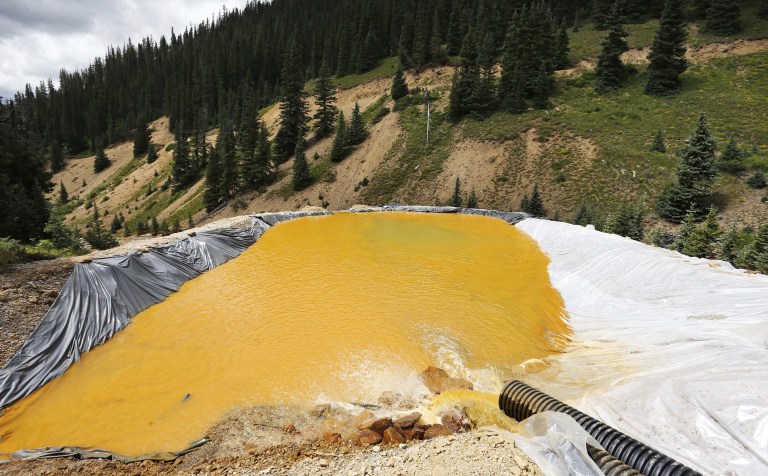 The Gold King blowout released 3 million gallons of toxic sludge into the waterways of three states. (AP Photo/Brennan Linsley, file)