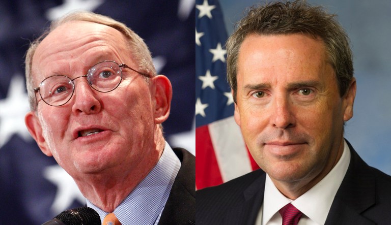 Conservative Rep. Mark Walker, head of the Republican Study Committee, criticized Trump's Obamacare payments to insurers, while Sen. Lamar Alexander praised it. (AP Photo/Alex Brandon)