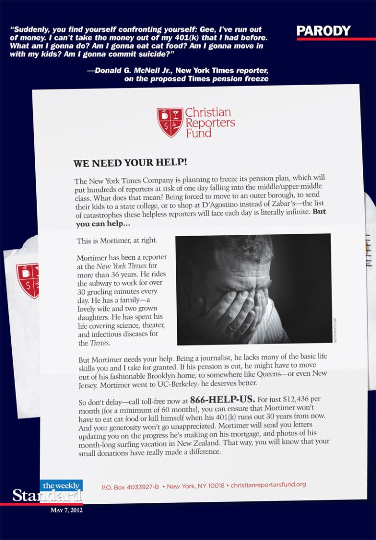 Save the ‘New York Times’ pensioners