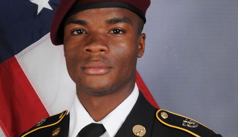 This file photo provided by the U.S. Army Special Operations Command shows Sgt. La David Johnson, who was killed in an Oct. 4 ambush in Niger. (U.S. Army Special Operations Command via AP, File)