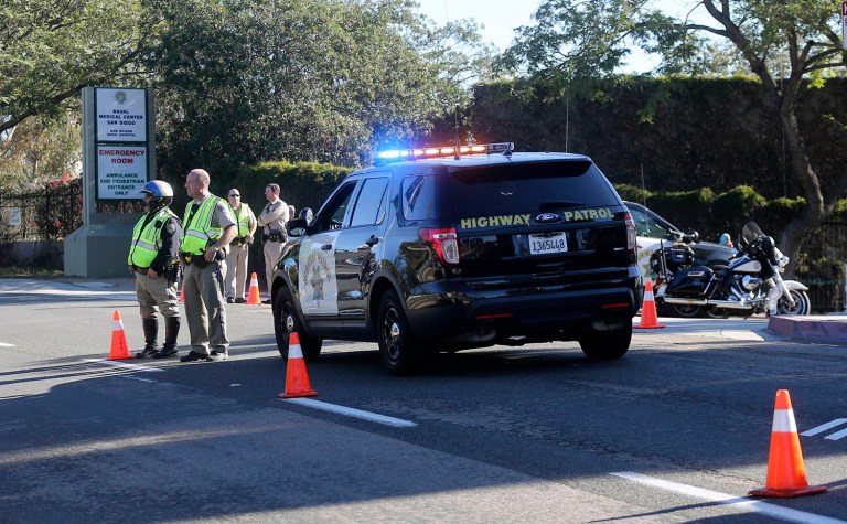 A similar report occurred at the same naval hospital in January, though it turned out to be a false alarm. (AP Photo/Lenny Ignelzi, File)