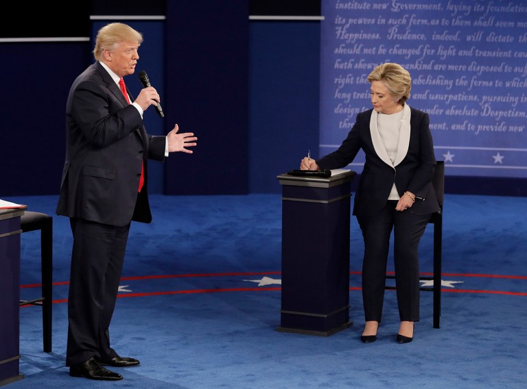 Republican presidential nominee Donald Trump expressed his regret for his lewd comments, saying he wasn't 