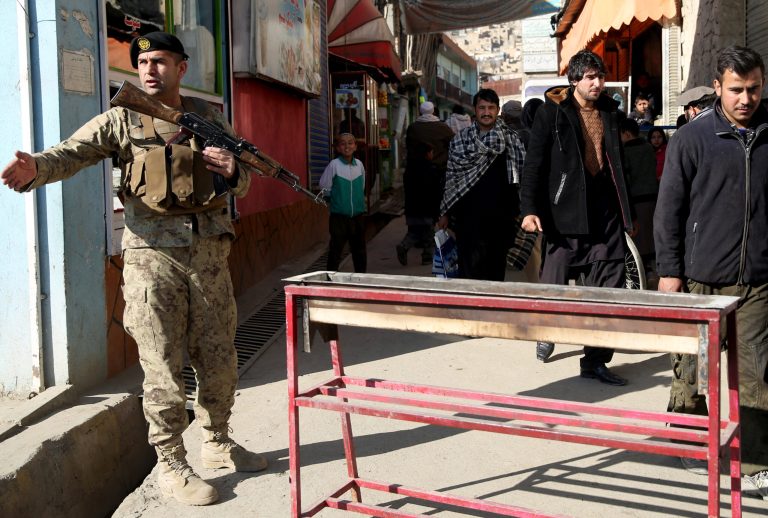 Two coalition members are dead after a shooting at an Afghan base. (AP Photos/Massoud Hossaini)