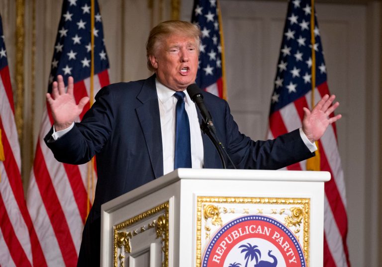 Republican presidential candidate Donald Trump named multiple foreign policy advisors for the first time since he began his presidential campaign more than 10 months ago. (AP Photo/Wilfredo Lee)