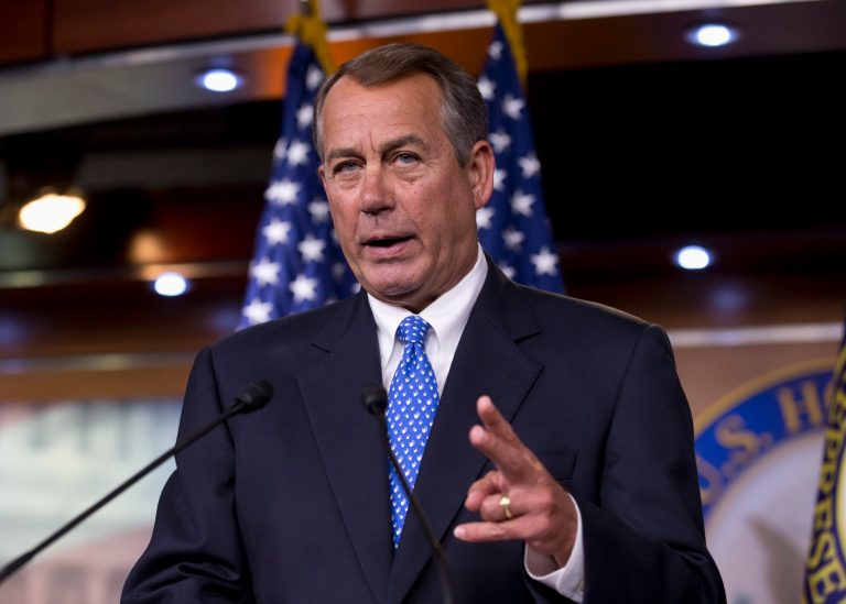 House Speaker John Boehner, R-Ohio, signaled that a small, stopgap bill will likely be used to prevent the government from shutting down this fall. (AP/J. Scott Applewhite)