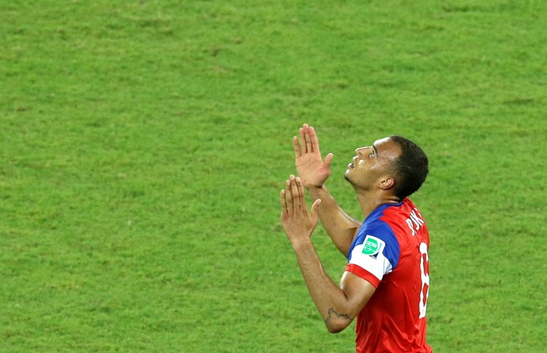 United States' John Brooks celebrates scoring his side's second goal during the group G World Cup soccer match between Ghana and the United States at the Arena das Dunas in Natal, Brazil, Monday, June 16, 2014. The United States defeated Ghana 2-1. (AP Photo/Hassan Ammar)