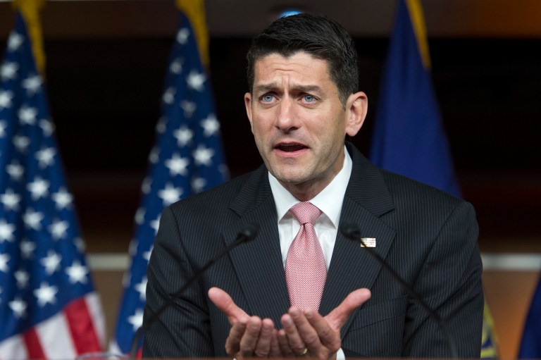 House Speaker Paul Ryan is upset with the Director of National Intelligence's decision late Monday to allow presumptive Democratic nominee Hillary Clinton to receive pre-election classified briefings, an aide said. (AP Photo/Cliff Owen)