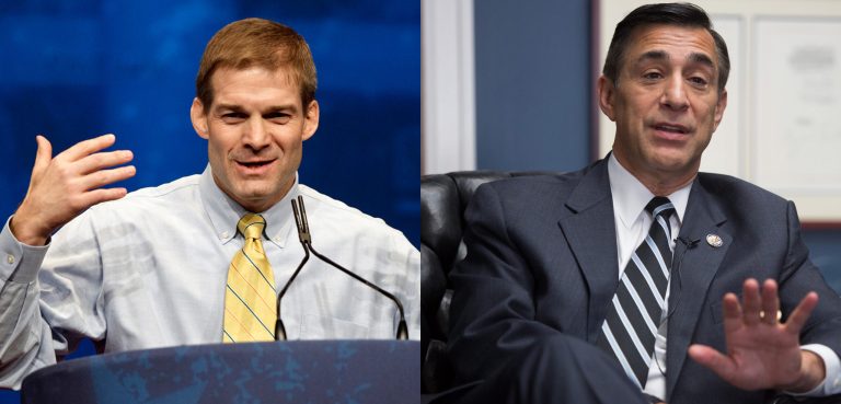 In a letter sent Monday to J. Russell George, the Treasury Departmentâs Inspector General for Tax Administration, Oversight Chairman Darrell Issa, R-Calif., right, and subcommittee chair Jim Jordan, R-Ohio, said they have learned of âquestionable treatment,â of some right-leaning groups by the IRS. (Photo: Graeme Jennings/WashingtonExaminer, AP/J. Scott Applewhite)