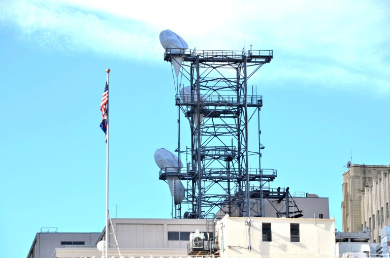 Stingray technology simulates cell phone towers, allowing cell phones in a given area to connect to them. In order to search for a single suspect, the technology vacuums up information from hundreds or thousands of phones in an area.Â 
