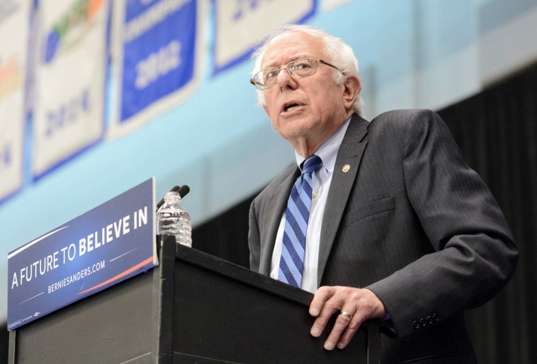 The New York Times' editorial board suggested that Bernie Sanders is staying in the race 