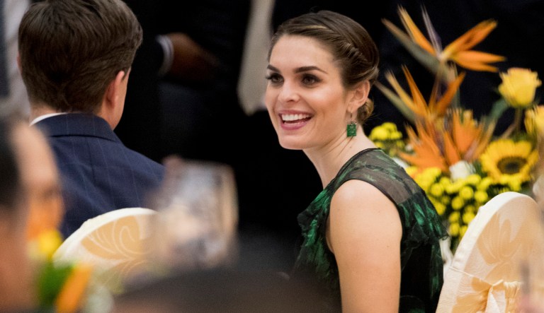 Hicks, 29, was named the youngest ever White House communications director in September, a role she had filled on an interim basis after Anthony Scaramucci's abrupt departure from the Trump administration in July. (AP Photo/Andrew Harnik)