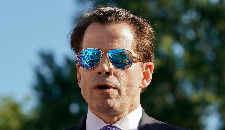 Scaramucci issued an apology for posting the poll, explaining he has taken responsibility and it will not happen again. (AP Photo/Pablo Martinez Monsivais)