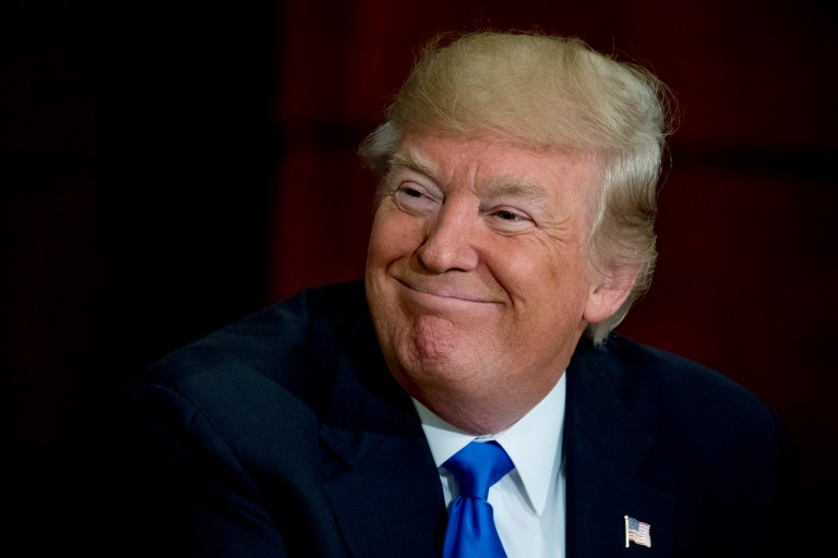 Trump has not seen healthcare, tax reform or infrastructure legislation passed, but he argued his young administration has seen success. (AP Photo/Andrew Harnik)